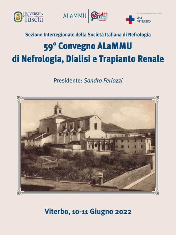Programma 59° Convegno ALaMMU di Nefrologia, Dialisi e Trapianto Renale - DOCENTE